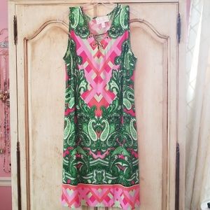Pink&Green Dress